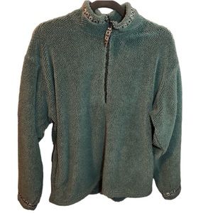 Title Nine Mint Green Nubby Nordic Quarter Zip